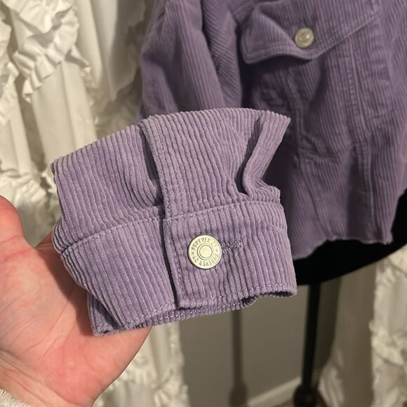 Forever 21 XL curduroy cropped, Jean jacket  B - Picture 3 of 7
